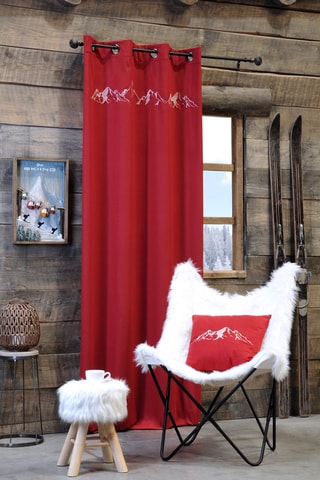 Cortinado - Vermelho - 135 x 260 cm