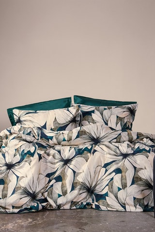 Parure de couette en satin de coton Majorelle 83 fils/cm² - Vert