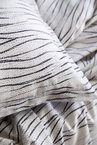 Conjunto de edredão em cetim de algodão Galaxy 83 fios/cm² - Cinzento e preto