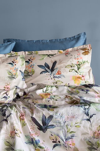 Parure de couette en satin de coton Claude 83 fils/cm² - Multicolore