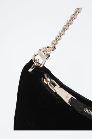 Sac porté épaule en velours - Noir - Emporio Armani