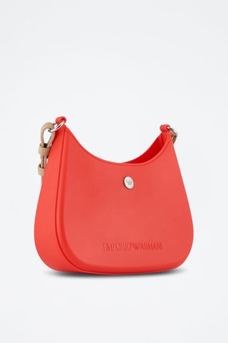 Sac bandoulière - Rouge et beige - Emporio Armani