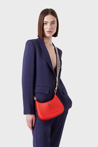 Sac bandoulière - Rouge et beige - Emporio Armani