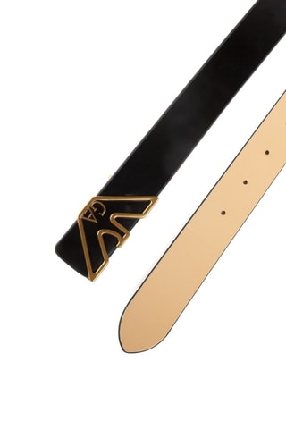 Ceinture vernie - Noir - Emporio Armani