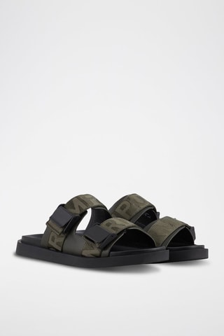 Mules en cuir - Vert