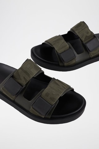 Mules en cuir - Vert