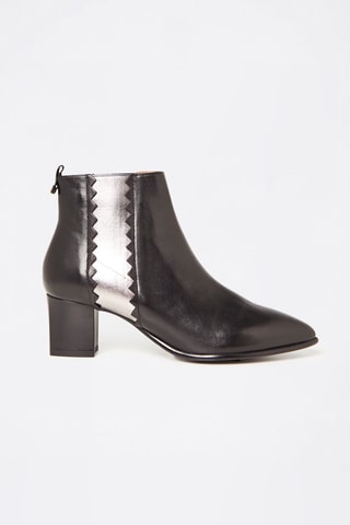 Bottines en cuir  - Noir 