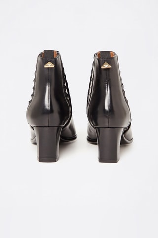 Bottines en cuir  - Noir 