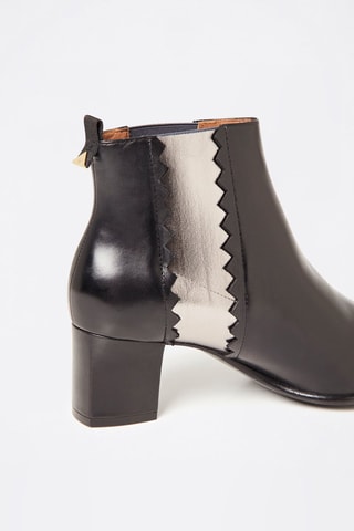 Bottines en cuir  - Noir 
