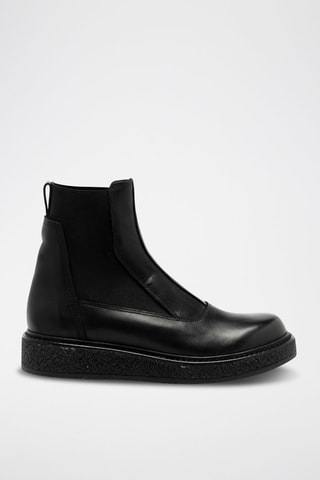 Boots en cuir de veau - Noir