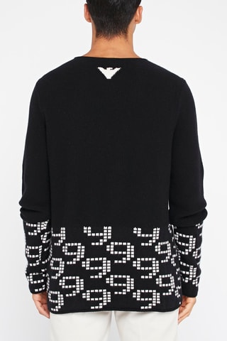 Pull en laine vierge et cachemire - Noir 