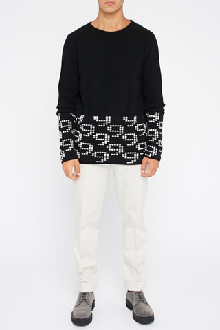 Pull en laine vierge et cachemire - Noir 