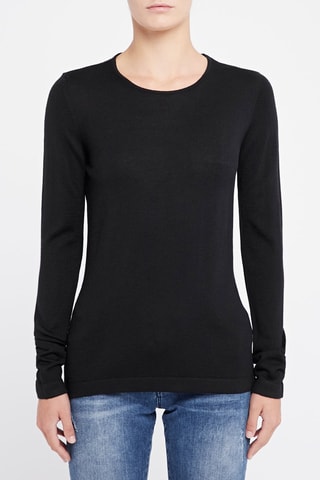 Pull en laine vierge Emporio Armani - Noir