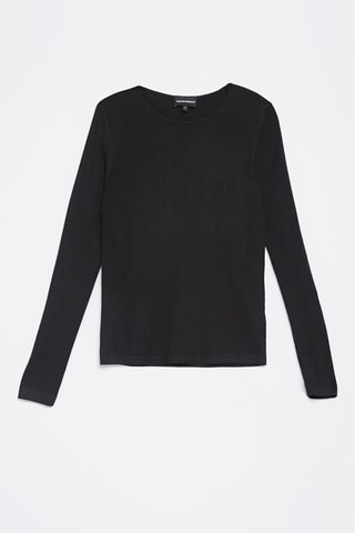 Pull en laine vierge Emporio Armani - Noir