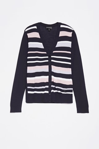 Gilet en laine vierge Emporio Armani - Bleu marine