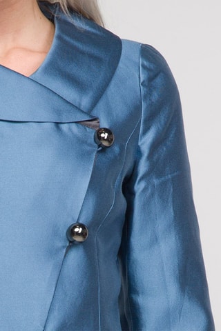 Veste en soie - Bleu 