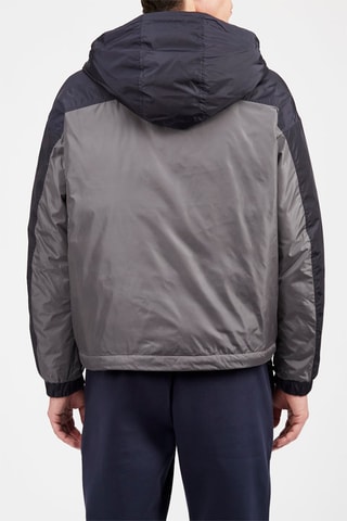 Veste à capuche  - Bleu nuit et gris 