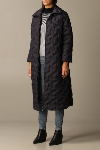 Doudoune longue - Bleu marine - Emporio Armani