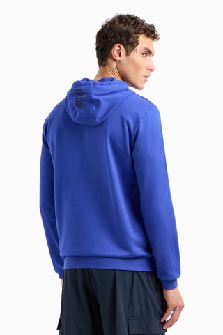 Sweat à capuche - Bleu électrique - EA7