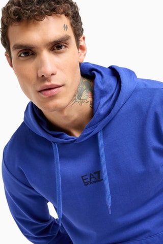 Sweat à capuche - Bleu électrique - EA7