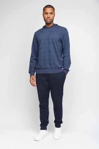 Sweat à capuche - Bleu cobalt - Emporio Armani