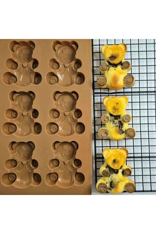 Moule en silicone Happy Cake - 6 muffins