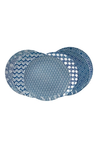 6 assiettes à dessert en porcelaine Cyclades - 20 cm