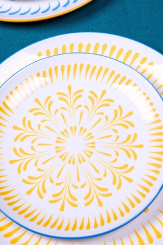 6 assiettes à dessert en porcelaine Kyoto - 20,3 cm