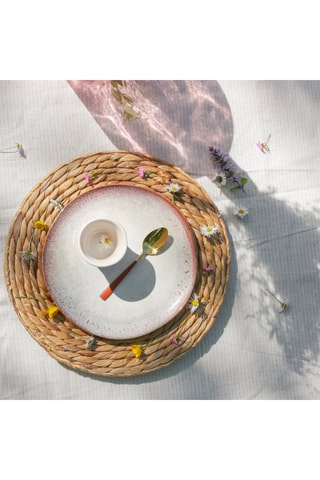 6 assiettes à dessert en céramique Agate - 22 cm