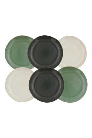 6 assiettes à dessert en céramique Mila - 20,5 cm