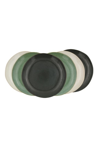 6 assiettes à dessert en céramique Mila - 20,5 cm