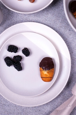 6 assiettes à dessert en céramique Terre de Sienne - 20 cm