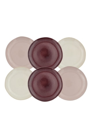 6 assiettes à dessert en céramique Terra - 20,5 cm