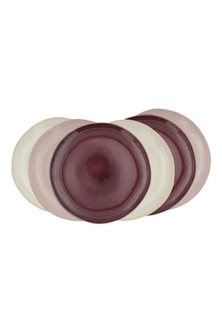 6 assiettes à dessert en céramique Terra - 20,5 cm