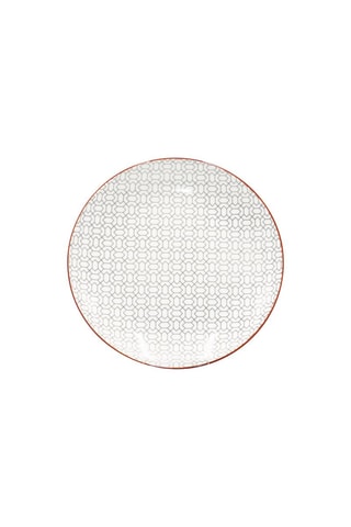 6 assiettes à dessert en porcelaine Slow  -  20,3 cm