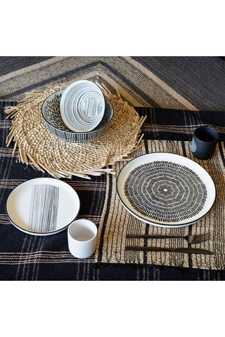 6 assiettes à dessert en porcelaine Yucatan - 20 cm