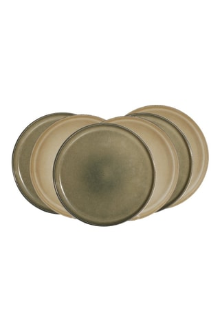 6 assiettes à dessert en céramique émaillée Terralha - 19,8 cm