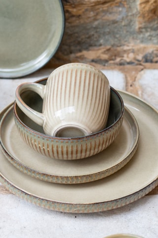 6 assiettes à dessert en céramique émaillée Terralha - 19,8 cm