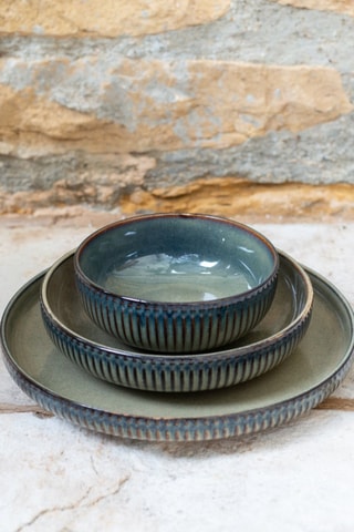 6 assiettes à dessert en céramique émaillée Terralha - 19,8 cm