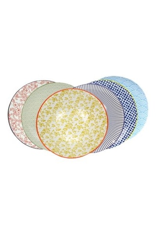 6 assiettes à dessert en porcelaine Sabae - 20 cm