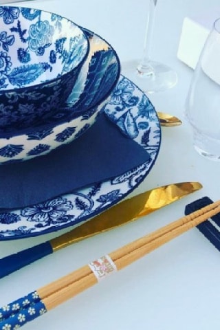 6 assiettes à dessert en porcelaine Majorelle - 20,5 cm