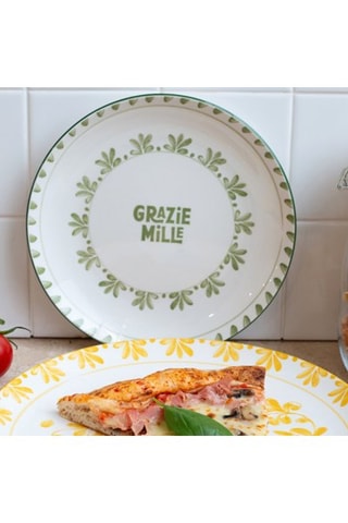 6 assiettes à dessert en porcelaine Trattoria