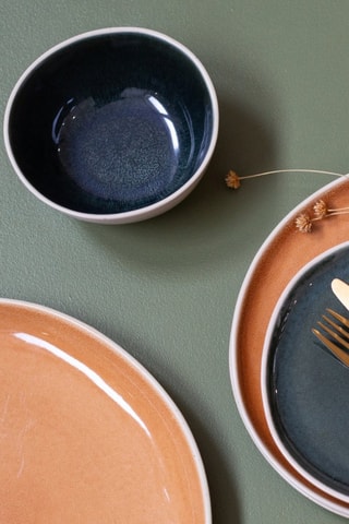 6 bols en porcelaine émaillée Coralia - 71 cl