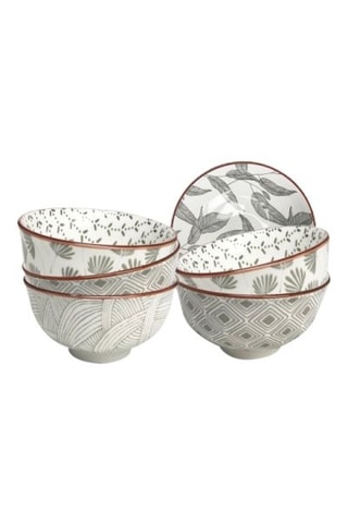 6 bols en porcelaine Yokote - 30 cl