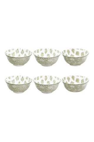 6 bols en porcelaine Soliman - 71 cl