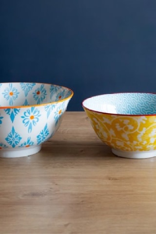 6 bols en porcelaine Sabe - 55 cl