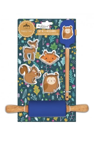 6 accessoires à gâteaux Happy Cake 