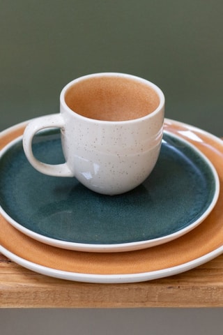 6 mugs en céramique émaillée Coralia - 31 cl