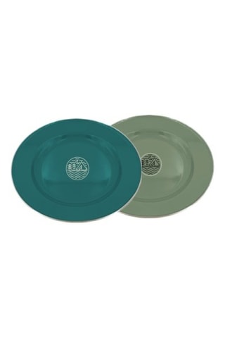2 assiettes plates Glamping - 24 cm