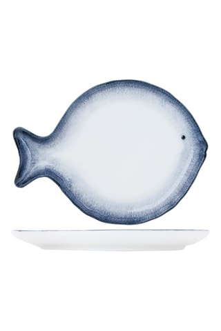 Assiette plate en porcelaine Pez - 21,2 x 15,8 x 2,1 cm